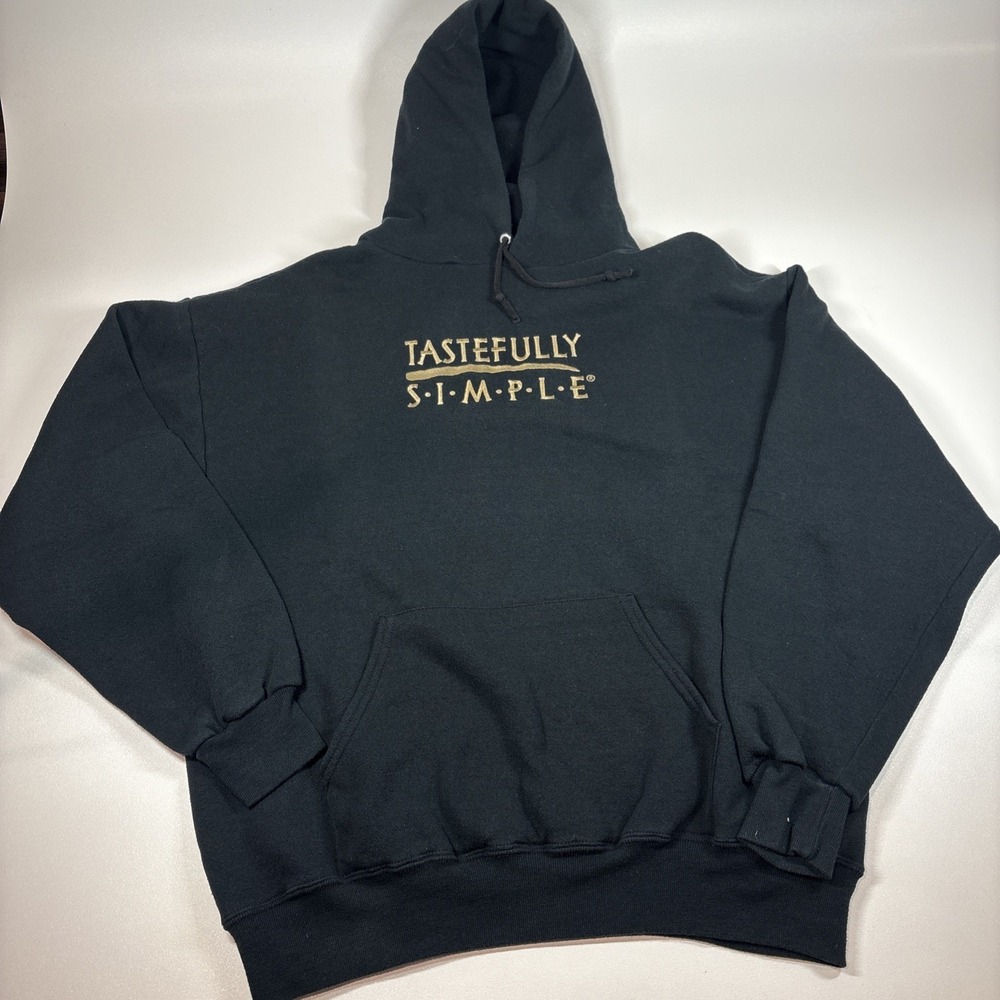 Tastefully Simple Hoodie Sweater Black Large Unisex Jerkers